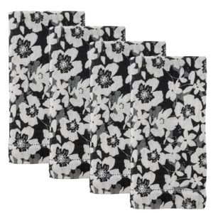 Karma cotton “ink floral” print dinner napkins/set of 4-NWT